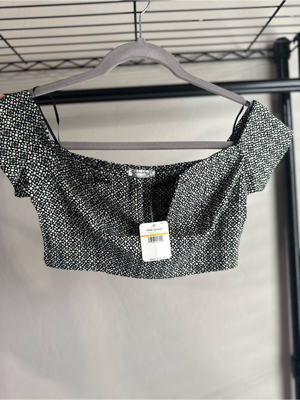 NWT Intimately Free People Multi Color print top